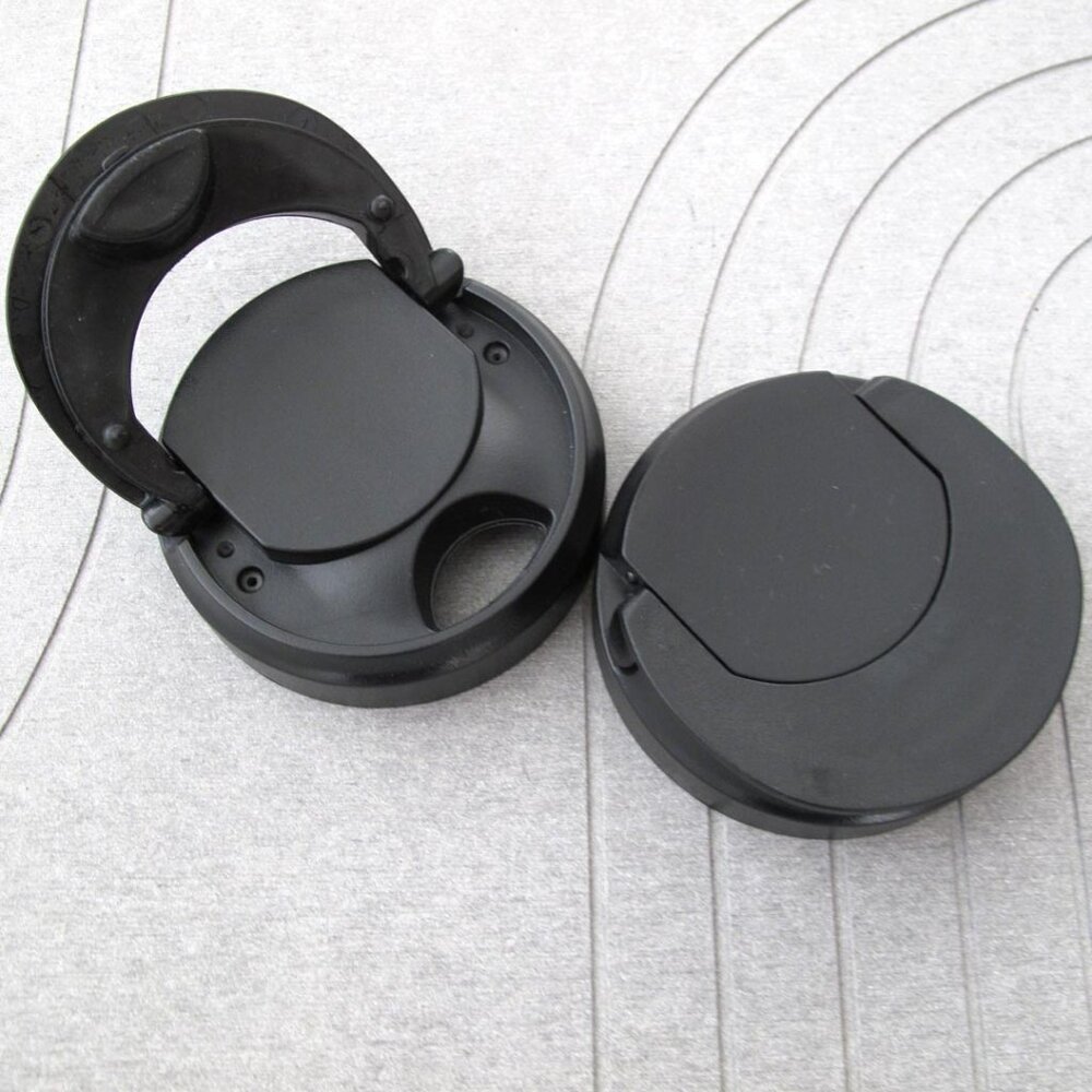 Magic Bullet Original Flip Top To Go lids Replacement Set of 2 black lids
